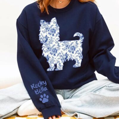 Yorkshire Terrier Mama Toile Custom Sweatshirt