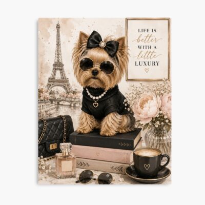 Yorkshire Terrier Aesthetic Illustration Poster