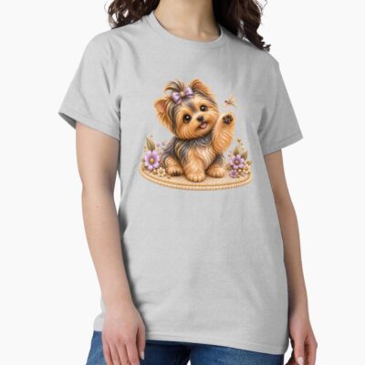 Yorkshire Terrier Vintage Artwork T-shirt