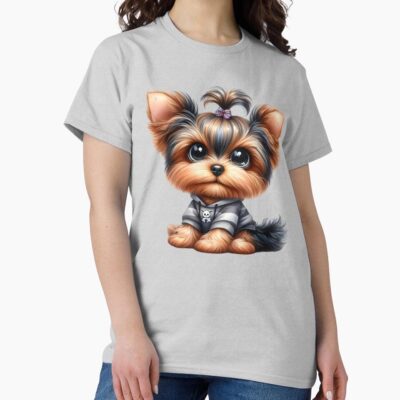Yorkshire Terrier Aesthetic Illustration T-shirt