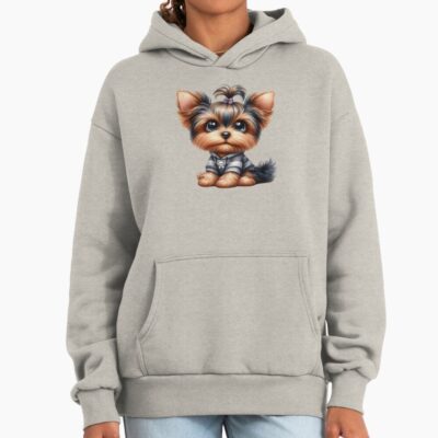 Yorkshire Terrier Aesthetic Illustration Hoodie