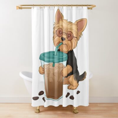 Yorkshire Terrier Classic Illustration Shower Curtain