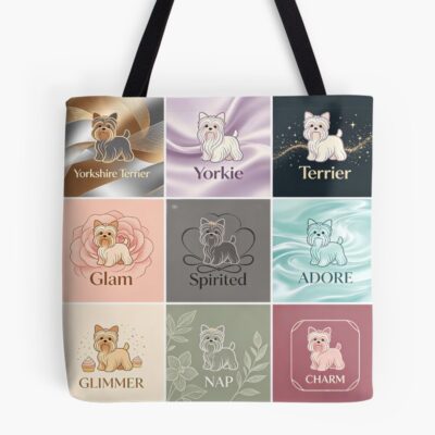 Yorkshire Terrier Aesthetic Illustration Tote Bag